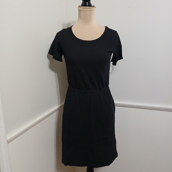 Amazon Essentials Womens Short Sleeve Elastic Waist T-Shirt Dress Black XS - Picture 5 of 9